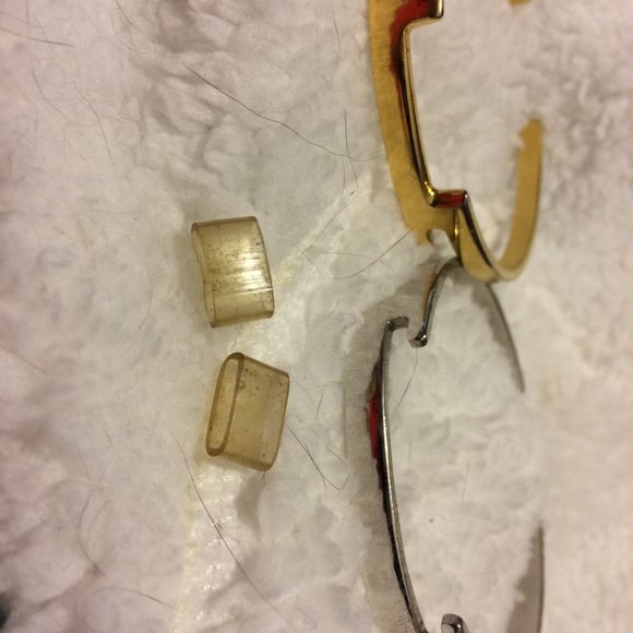 Avon "Counterparts" Interlocking Silver'Gold Cuffs - Picture 4 of 5